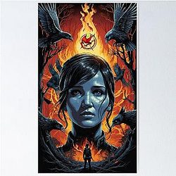 Katniss Hunger Games Bird Poster