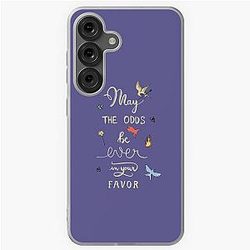 Hunger Games quality calligraphy gold purple Samsung Galaxy Soft Case
