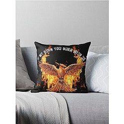 Mockingjay - If We Burn Together With Us Throw Pillow