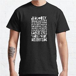 Mr Brightside   The Killers Lyrics Classic TShirt RB0301