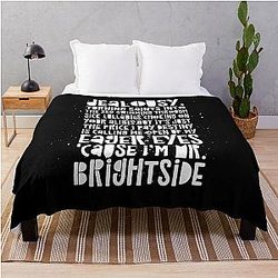 Mr Brightside   The Killers Lyrics Throw Blanket RB0301