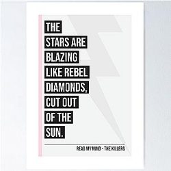 Read My Mind Lyrics  The Killers Poster RB0301
