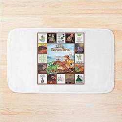 Endowed Beauty Dino Cera The Land Before Time Animated Adventure Vintage Bath Mat
