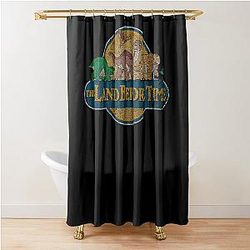 Funny Gifts The Land Before Time Retro Wave Shower Curtain