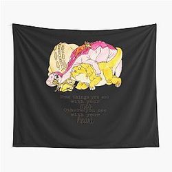 Endowed Beauty Good The Land Before Time Group Hug Retro Tapestry