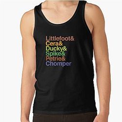 The Land Before Time Chomper Helvetica Names Tank Top