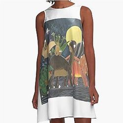 The Land Before Time A Line Dress