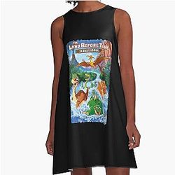 Endowed Beauty Dino The Land Before Time Gift A-Line Dress