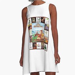 Endowed Beauty The Land Before Time Animated Adventure Vintage A-Line Dress