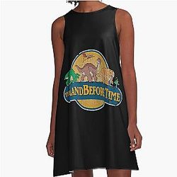 Vintage Land Before Time A-Line Dress