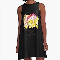 Endowed The Beauty Land Before Time Group Hug Retro A-Line Dress