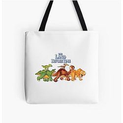 The Land Before Time and Petit-Pied with his friends All Over Print Tote Bag