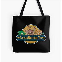 Vintage The Land Before Time T-Shirt All Over Print Tote Bag