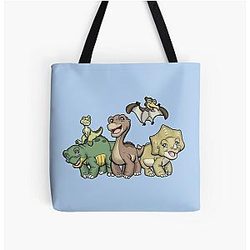Dinos in the Land Before Time Tote Bag
