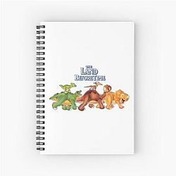 The Land Before Time Petit and his friends Spiral Notebook