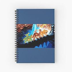 The Land Before Time and Petit Pied and his friends Spiral Notebook