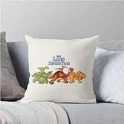 The Land Before Time Petit-Pied and his friends Throw Pillow