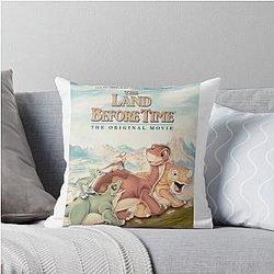 The Land Time Vintage Throw Pillow