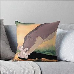 The Land Before Time Petit and his mother Throw Pillow