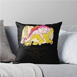 Endowed Beauty DinoCera Good The Land Before Time Group Hug Throw Pillow