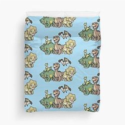 Dinosaurs in the Land Before Time Duvet Cover