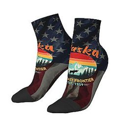Alaska Boots 1959 The Last Frontier Sock Wool Sports Breathable Sock for Women Men