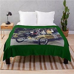The Munsters Family with Munster Koach Throw Blanket