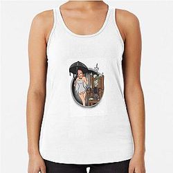 Jessica and Roger Rabbit as the Munsters Racerback Tank Top