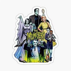 The Munsters Family Portrait Sticker