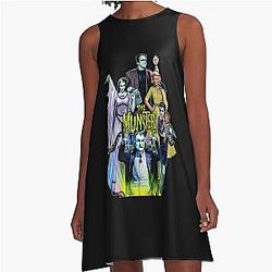 The Munsters Family Portrait A-Line Dress