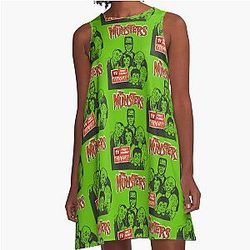 The Munsters Family of Fright A-Line Dress
