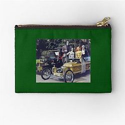 The Munsters Family with the Munster Koach Dragula Zipper Pouch