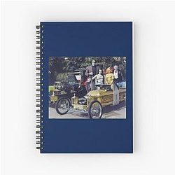 The Munsters Family with the Munster Koach Dragula Spiral Notebook