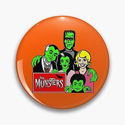 The Munsters Wax Figures 1964 Pin