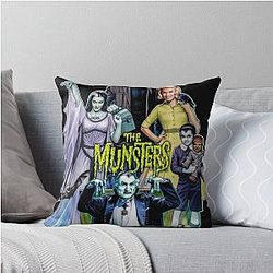 The Munsters Family Portrait Throw Pillow