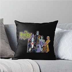 The Munsters Family Classic T-Shirt Pillow