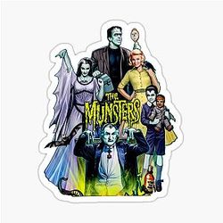 The Munsters Family Portrait Sticker