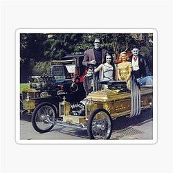 The Munsters Family with Munster Koach Dragula Sticker
