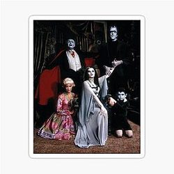 The Munsters Family Portrait Sticker Becomes