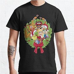 The Muppets Christmas Muppet Group Wreath Classic T-Shirt