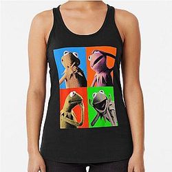 The Muppets Kermit The Frog Pop Art Racerback Tank Top