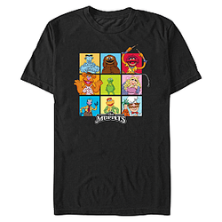 Character Grid Colorful Blocks LA 0605 The Muppets T-Shirts