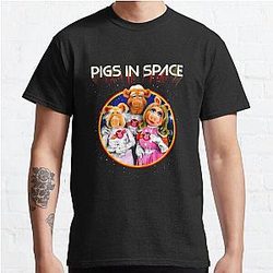 The Muppets Pigs In Space Soft Fitted 301 Classic T-Shirt