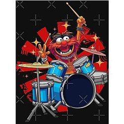 ANIMAL DRUMMER THE MUPPETS SHOW Pullover Hoodie