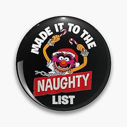 The Muppets Christmas Animal Made The Naughty List Pin