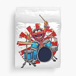 動物のドラムマー The Muppets ショーの羽毛カバー