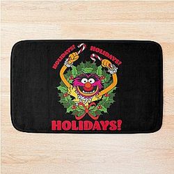 Christmas The Muppets Animal Holidays Holidays  Bath Mat