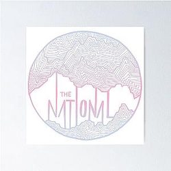 The National line art Poster