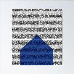 The National (Band) Logo (Sleep Well Beast) and Lyrics Poster