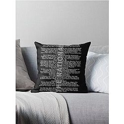The National - All Songs with IAETF Throw Pillow